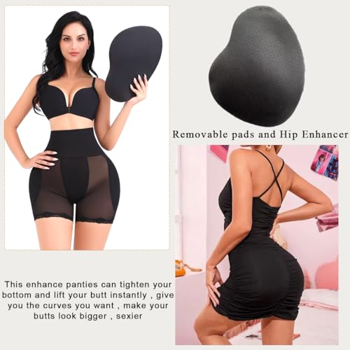 PALAY® Hip Pads for Women Dip Enhancer Shapewear High Waist Butt Lifter Pad Panties L 2PCS Black PALAY® Hip Pads for Women Dip Enhancer Shapewear High Waist Butt Lifter Pad Panties L 2PCS Black